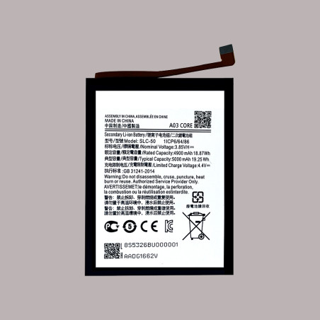 SLC-50 Original Capacity Li-ion Battery for Samsung Galaxy A03 CORE/A032/A032F   5000mAh