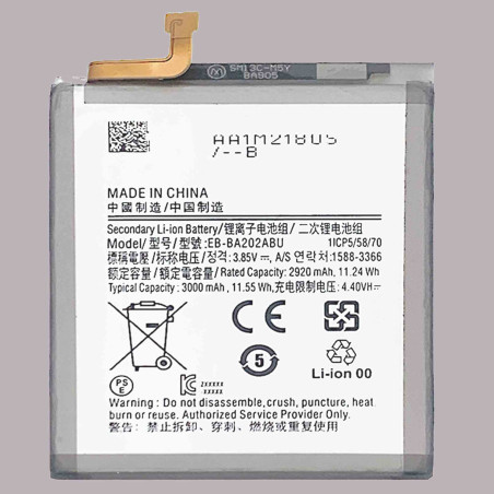 EB-BA202ABU Original Capacity Li-ion Battery for Samsung Galaxy A20E/A10E 3000mAh