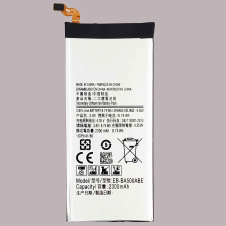 EB-BA500ABE Original Capacity Li-ion Battery for Samsung Galaxy GALAXY A5 A500 A5000 A5009 A5-2015 2300mAh