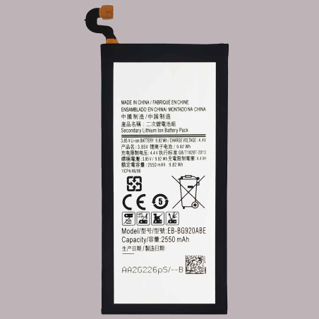EB-BG920ABE Original Capacity Li-ion Battery for Samsung Galaxy S6 flat G9208 G9209  S6 SIMPLE S6 Series 2550mAh